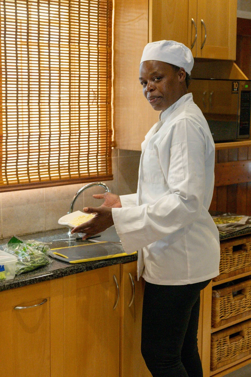 Cleo in the kitchen