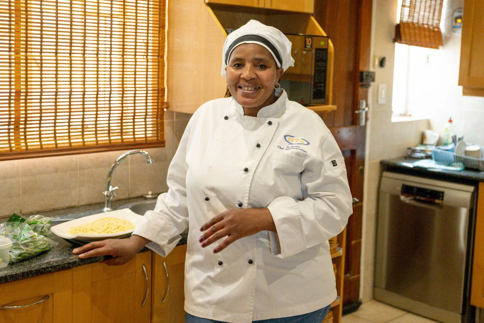 Joyce in the kitchen